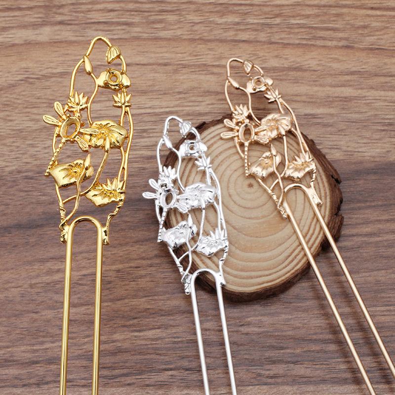 

Metal Hair Accessories Comb Jewelry Making For DIY Handmade ,Trendy Vintage Classic Materials Clips & Barrettes, Golden;silver