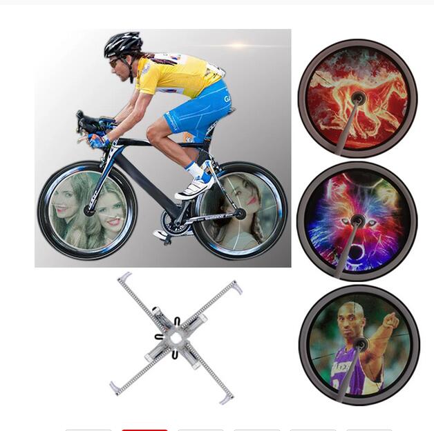 

LED DIY Bicycle Lights Colorful Bike Spoke Wheel Light Motor MTB Display Hub Programmable Light Lamp For Night Riding