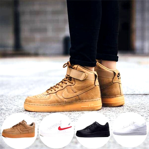 

wholesale air classic forces mens low runnings shoes one 1 knit euro airs high women all white black red skateboard skate outdoor trainers s, Black;brown
