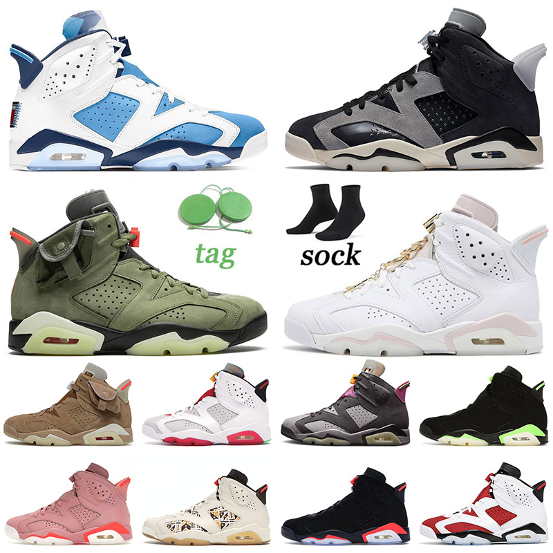 

2021 Arrival Bordeaux Basketball Shoes 6 6s Gold Hoops Cactus Jack UNC Mens Womens Jumpman British Khaki Carmine Trainers Sneakers Size 13, C45 bordeaux 40-47