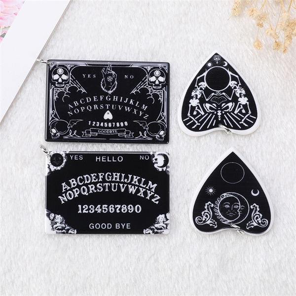 

30PC Divination Magic Ouija Planchette Charms Gothic Jewlery Findings For Keychain Necklace Diy Making Y1217