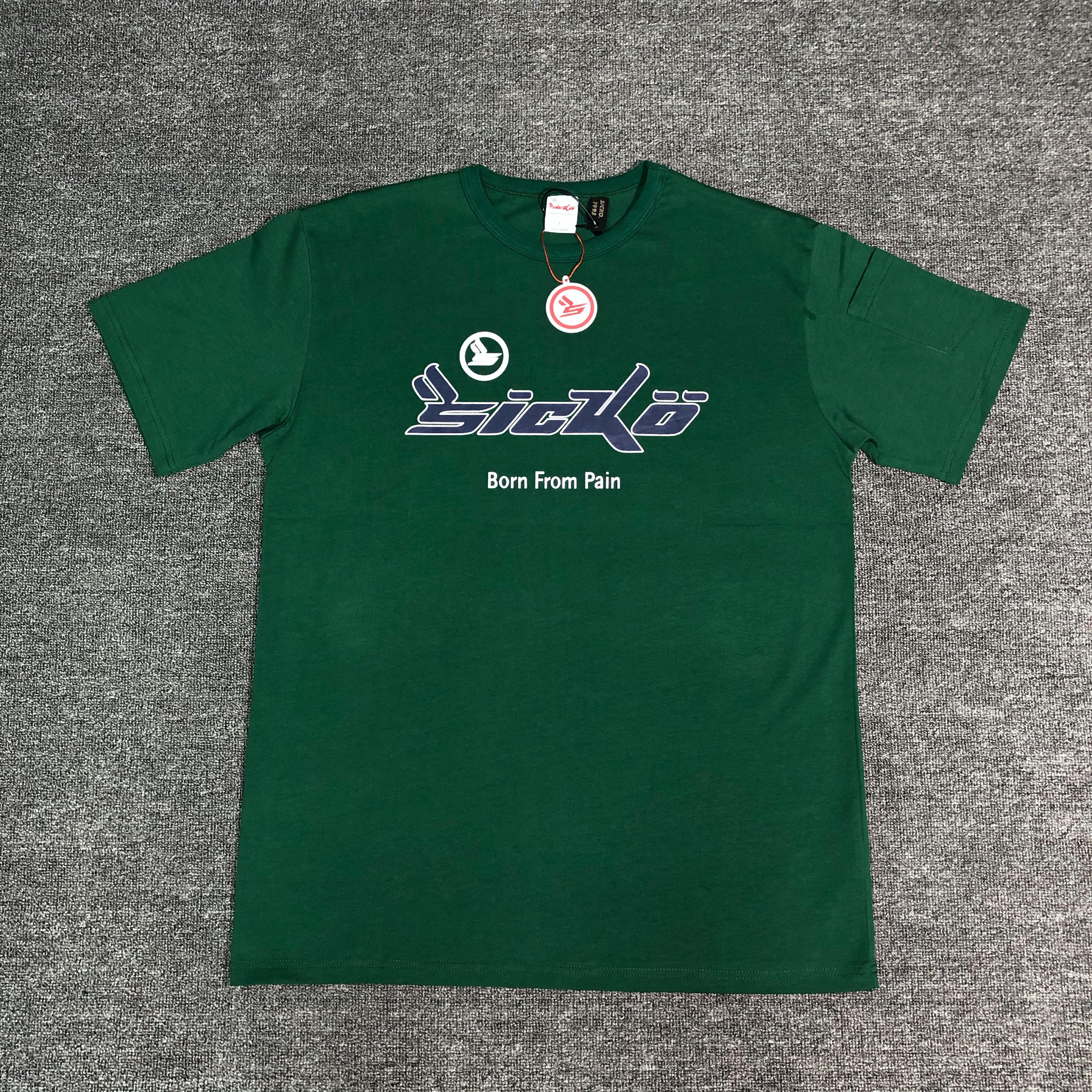 

in stock Green Color 22ss T-shirt Men Women High Quality Tops Tee Summer Style -XL