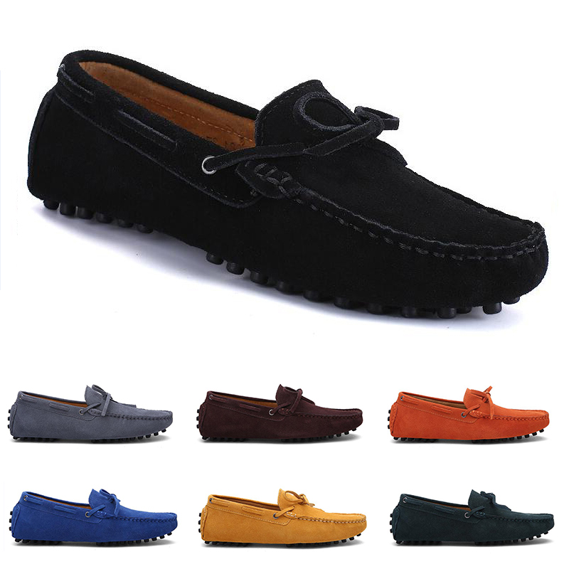 

2021 non-brand men running shoes black white grey navy blue suede mens fashion trainer sneakers outdoor jogging walking 40-45 color 255