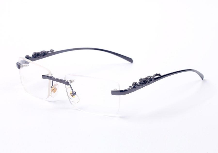 

piccadilly irregular frame Sunglasses women or Man Unisex Rimless gold metal clear lens outdoors driving glasses fashion Eyeglasses, White;black