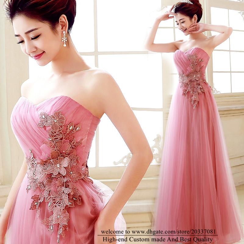 

Sweety Sexy Sweetheart Crystal A-Line Formal Evening Dresses 2021 Appliques Tulle Lace Up Prom Party Gowns E41, Same as picture