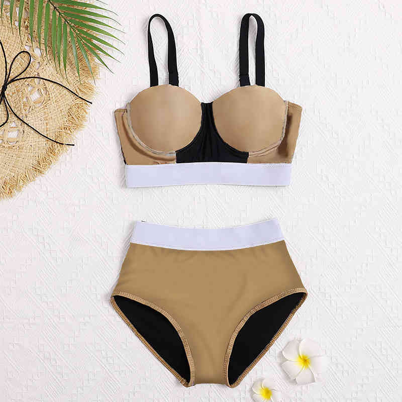 Womens Swimwear New Bikini Swimwear for Women Hot Brand Bathing Suit Beachwear Summer one piece Sexy Lady g letter Flower print Swimsuit Drop swi-image-679259837