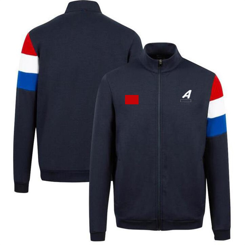 

Alpine Team Jacket Formula One Hoodie F1 Clothes Spring and Autumn Zipper Sweater, Black;brown
