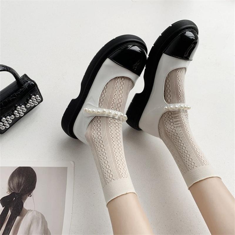 

Dress Shoes Brand Female Lolita Cute Mary Janes Pumps Platform Wedges High Heels Women's Sweet Gothic Punk Woman, Black