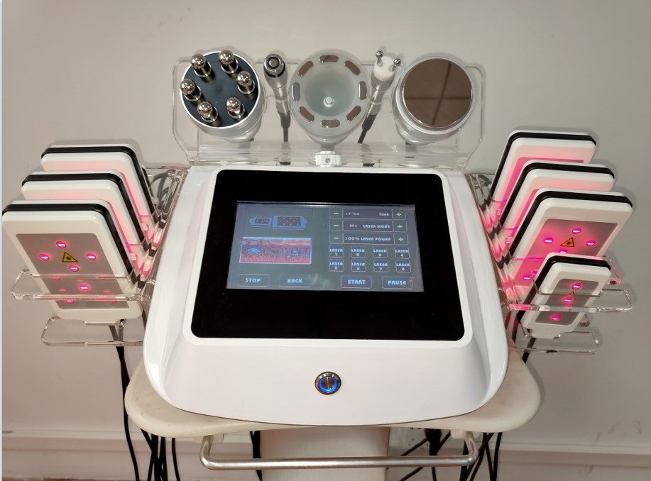 

spa 6 in 1 rf 40k ultrasonic cavitation slimming laser lipo machine