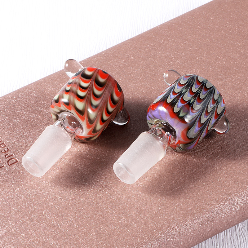

Newest 14mm bowl glassbowl Male Joint smoking Handle Beautiful Slide bowls piece smoke Accessories For Bongs Water Pipes