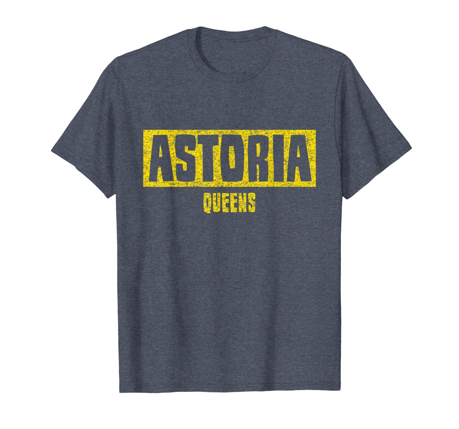 

astoria t shirt - distressed yellow print text block, White;black
