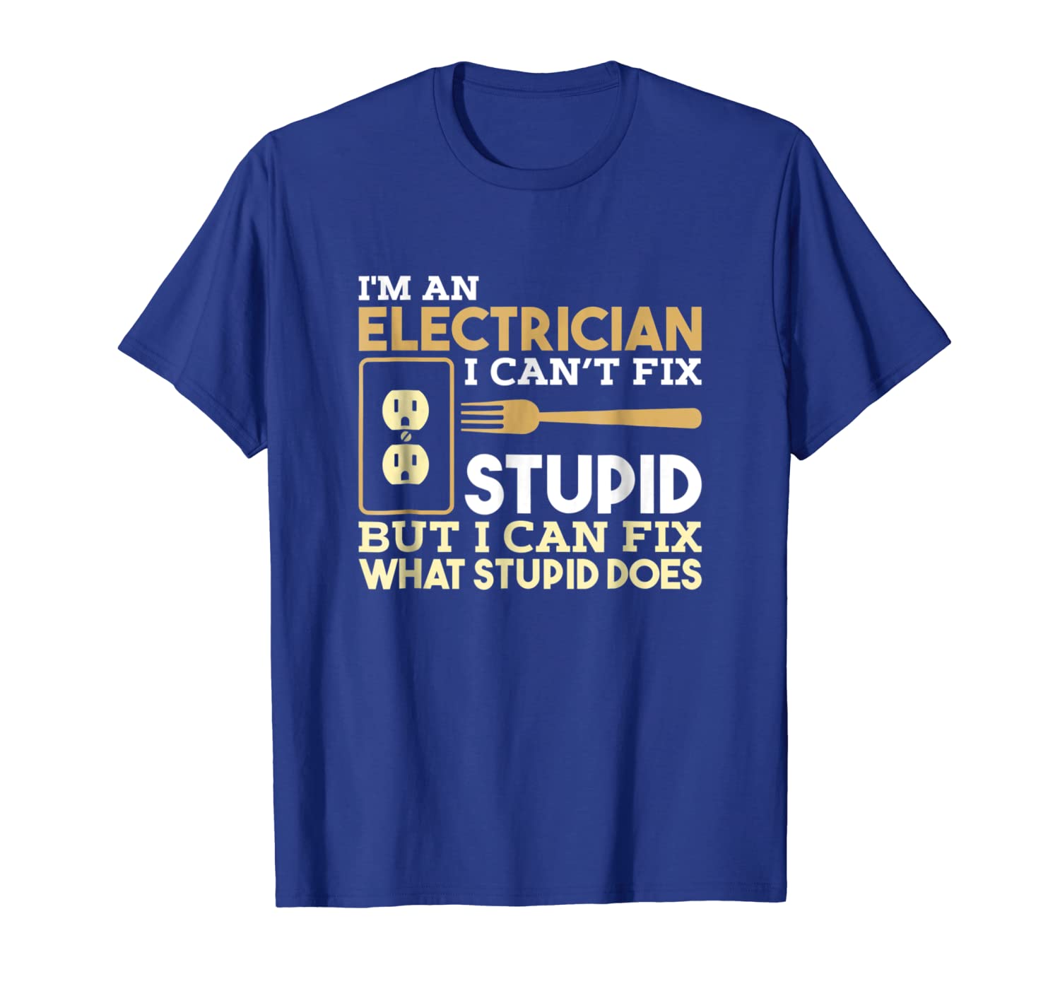 

funny electrician t shirt i'm an electrician, White;black