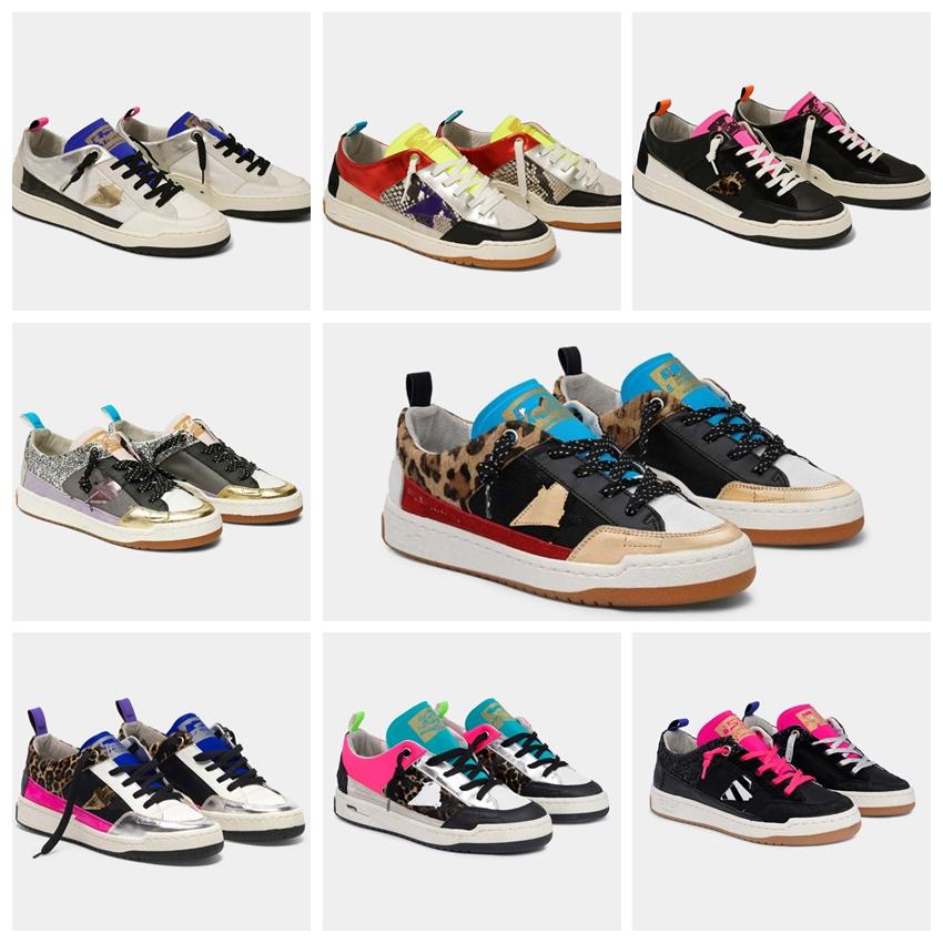 

Golden Hi Star leopard print shoes Star Dan top sneakers, old dirty shoes, classic dirty designer shoes for men and women plus fra BiI, Black