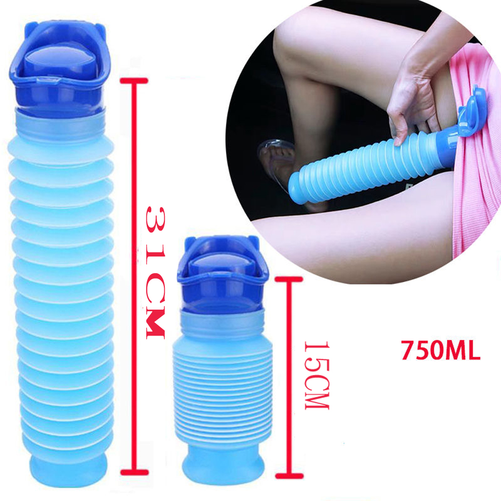 

2Pcs High Quaity Mae Femae Emergency Portabe Urina Go out Trave Camping Car Toiet Pee Botte 750m chid Bue Urina