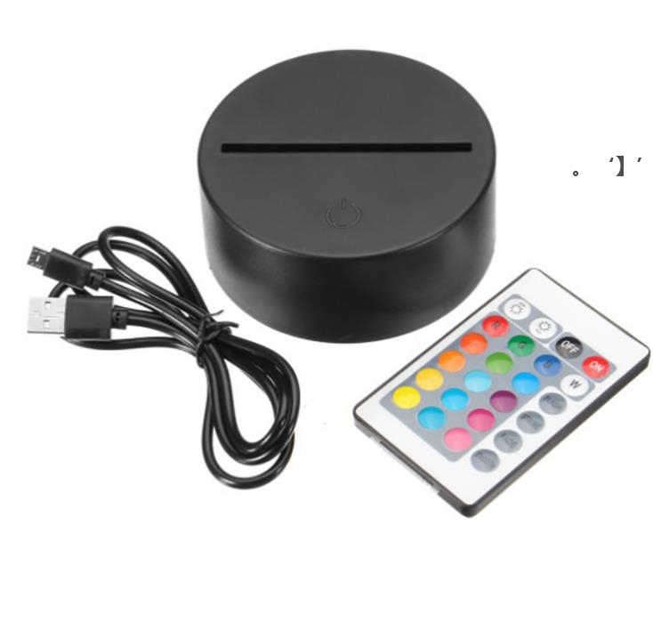 

Party Supplies 3D Illusion Night Light 3in1 RGB LED Lamp Bases Touch Switch Replacement Base for 3D-9D Table Desk Lamps NHA9574