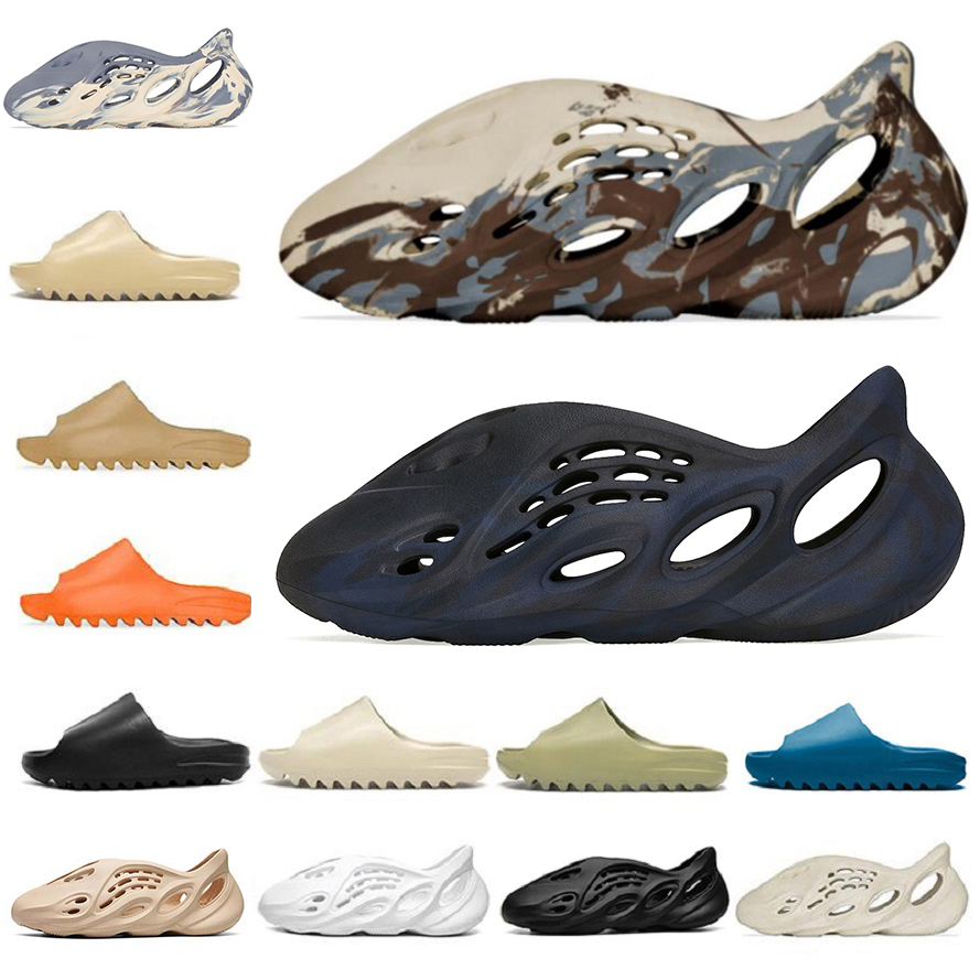 

MXT Moon Gray Clay Sandals slipper kanye Mineral Blue Earth Brown Soot triple black white Glow Green Sand women mens tainers Pure Outdoor shoes slippers Sandal 36-45, Color#18