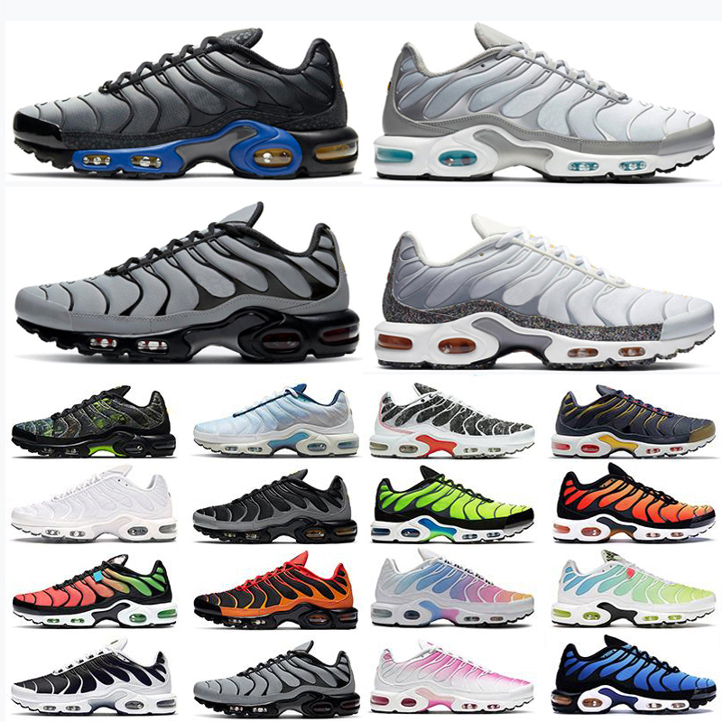 

tn plus running shoes mens Aqua Silver Psychic Blue Gradient Particle Grey men women trainer sports sneakers size 40-46, As photo 16