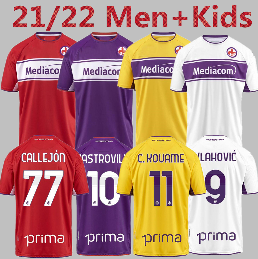 

21 22 FIORENTINA soccer jerseys RIBERY CALLEJON PRINCE PEZZELLA CHIESA 2021 2022 Fiorentina Football Shirts VLAHOVIC maillot de foot, Black
