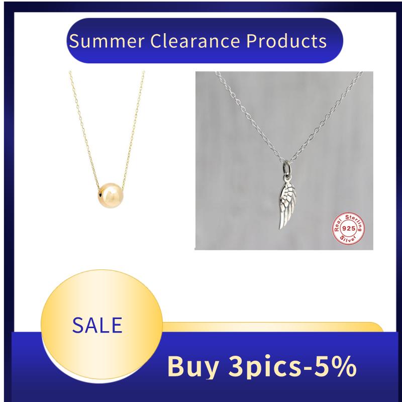 

Chains MC INS 925 Silver Ball/feather Necklace For Women Men Long Chain Fancy Pendant Collares Around The Neck Para Mujer