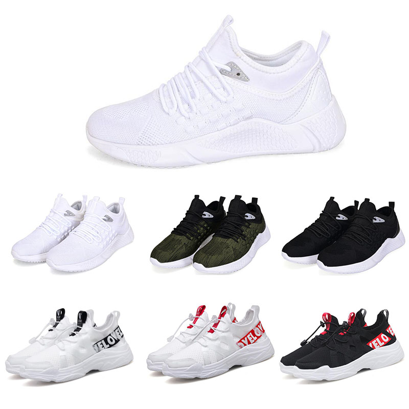 

2021 men women running shoes color black white grey army green plaform sport sneakes size 36-44