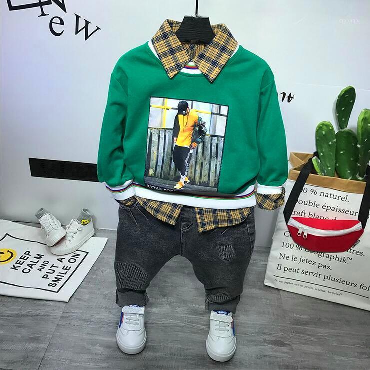 

Sale Spring Autumn Style Children Clothing Sets Boys Sweater,shirts,jeans 3Pcs Set Sports Suit Kids Clothes 2-6yrs, White