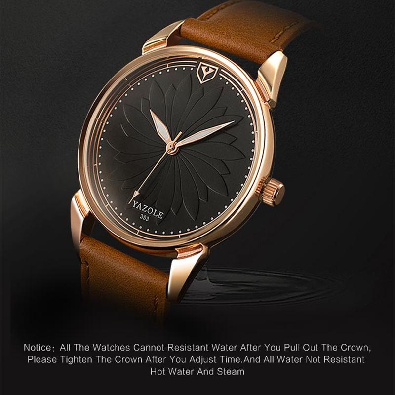 

Wristwatches Top Brand YAZOLE Fashion Casual Business Men Watch Premium Luminous Hands Quartz Movement Life Waterproof Relogio Masculino 353, White black