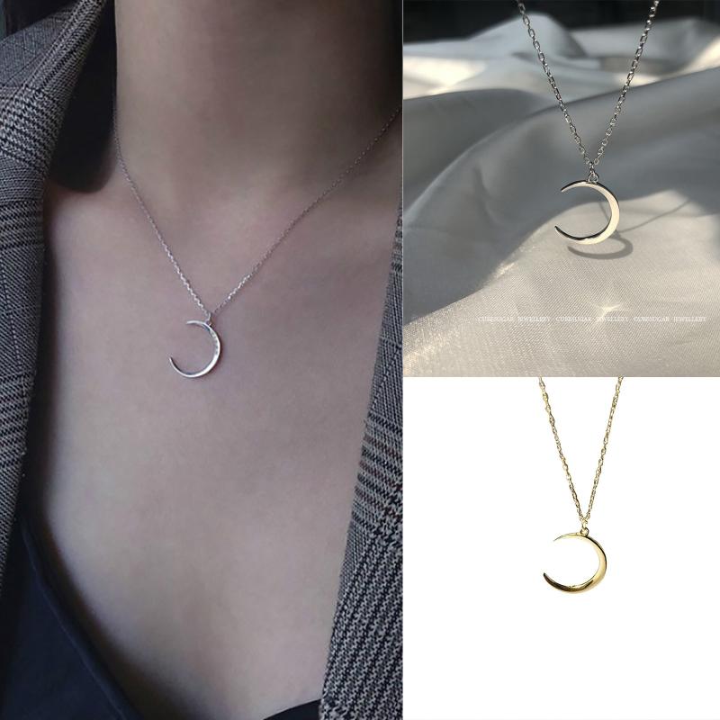 

Chains Fashion Sweet Moon Necklace Female Clavicle Chain Temperament Daily Holiday Pendant Necklaces Jewelry Gifts For Girls