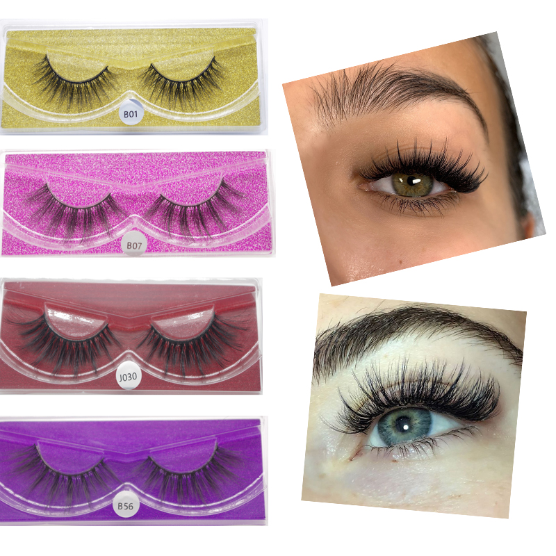 

Private Label Makeup Natural Mink Eyelashes Wispy False Faux Cils Reusable Fake Fluffy Lashes Vendor Maquiagem Silk Lash Supplies Custom Logo Boxes DHL Free