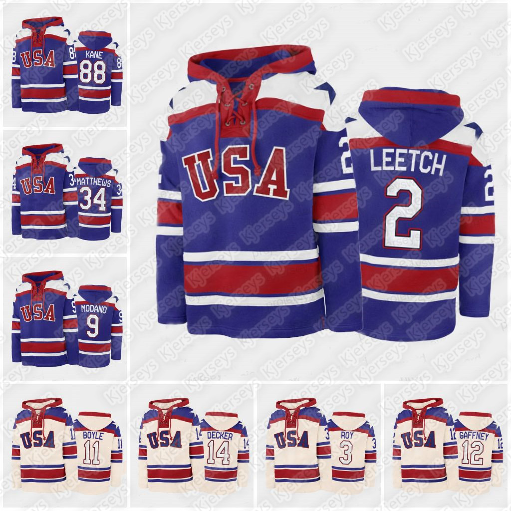 

3 Matt Roy Hockey Hoodie jersey Jack Hughes Spencer Knight Matthew Beniers Brian Boyle Jonathan Quick Landon Slaggert Neal Broten Colin Blackwell jerseys, Youth s-xl