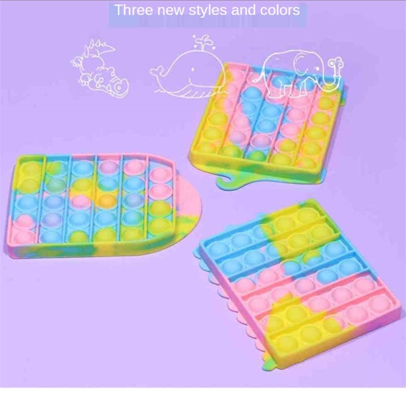 Rainbow Bubble Poppers Push Pop Fidget Toys Sensory Bubbles Puzzle Fashion Cute Anxiety Stress Relievern Desktop Game Toy HH41IVNL-image-687373443