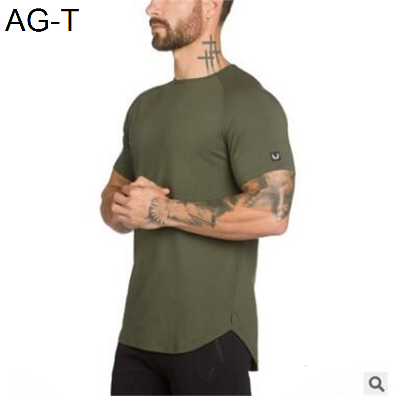 

Mens Summer gyms Workout Fitness T-shirt High Quality Bodybuilding Tshirts O-neck Short sleeves Tee Tops clothing for Male, Light gray