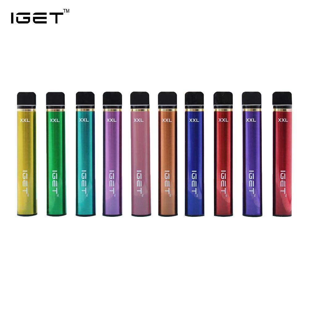 

Iget XXL Disposable Pod Device Kit 1800 Puffs 950mAh Battery 2.4ml Prefilled Cartridge Disposable Vape Pen Authentic VS Bar puff Flex EXTRA FLUM DIAMOND LUX MAX IZI x3