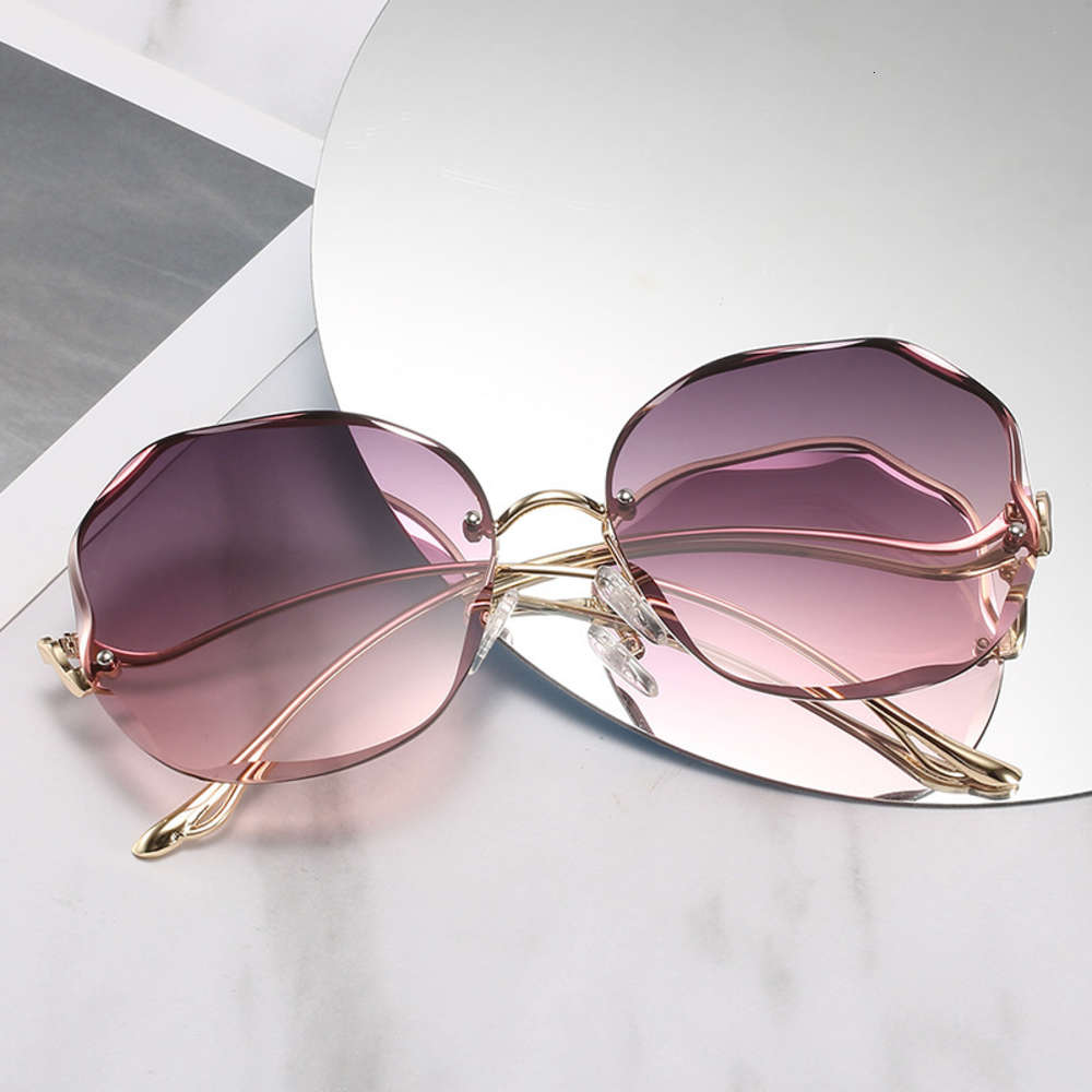 

rimless cut edge sunglasses in 2020, White;black