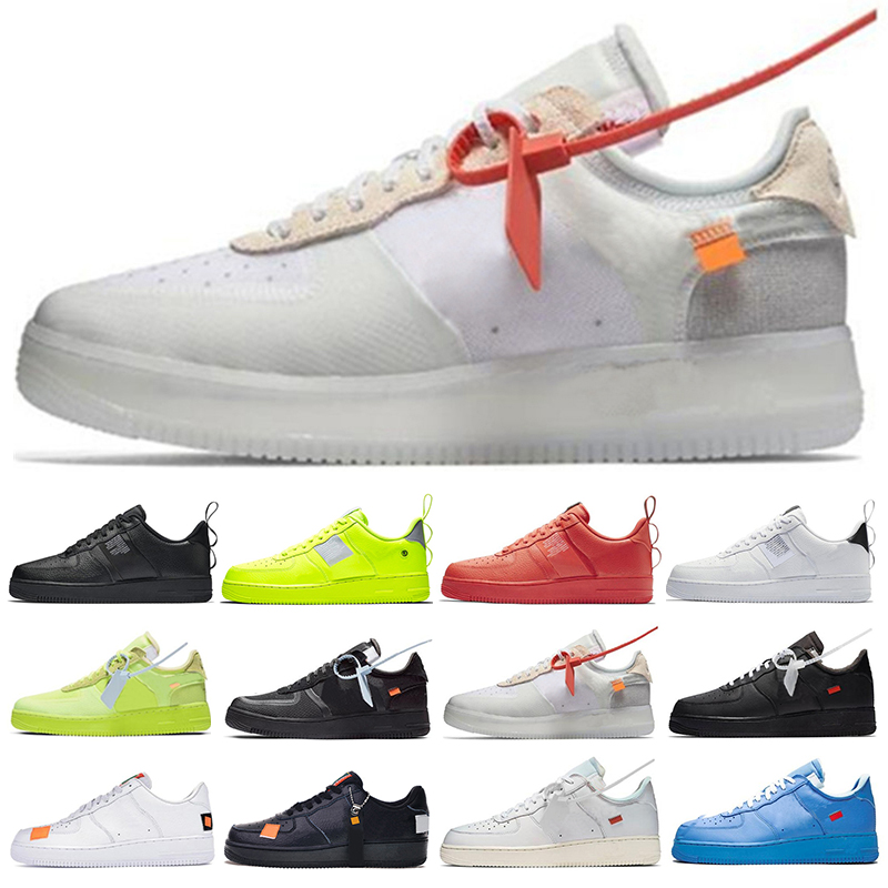 

Top one Off MCA Mens women Running Shoes Blue White Red Silver Metallic Volt 2.0 Low black green GNER Designer Sneakers 36-45