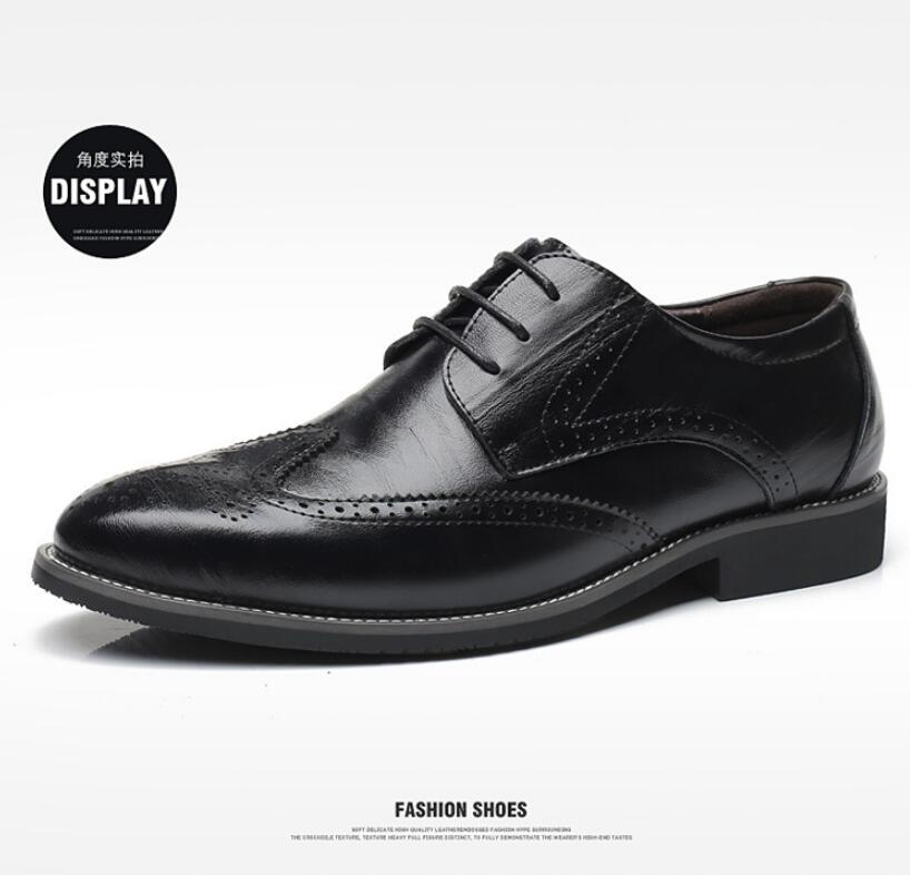 

Leather Shoes Men's Spring 2022 Business Casual Soft-Soled Non-Slip Breathable All-Match Footwear, 01