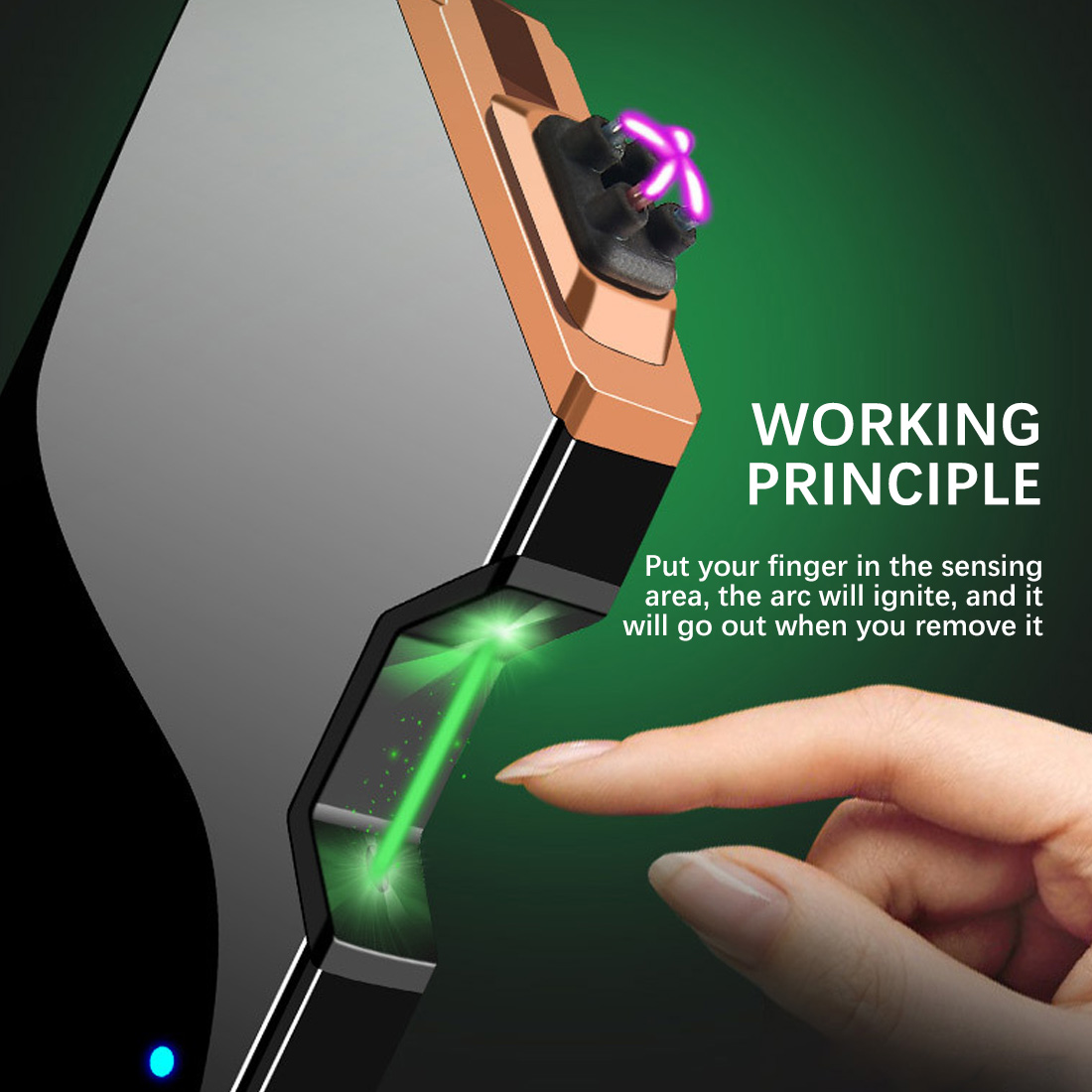 

aser Unusua Pasma ighter Eectric USB Windproof Fameess Cigarette ighters Gadgets For Men Technoogy Dropship piers