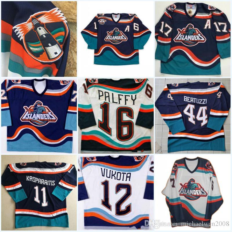 

Wendel Clark 1995 Retro New York Islanders Fisherman CCM Jersey Hockey Ziggy Palffy Barzal Brett Lindros Zdeno Chara Bertuzzi Navy Blue White Alternate Stitched, Blue fishermen