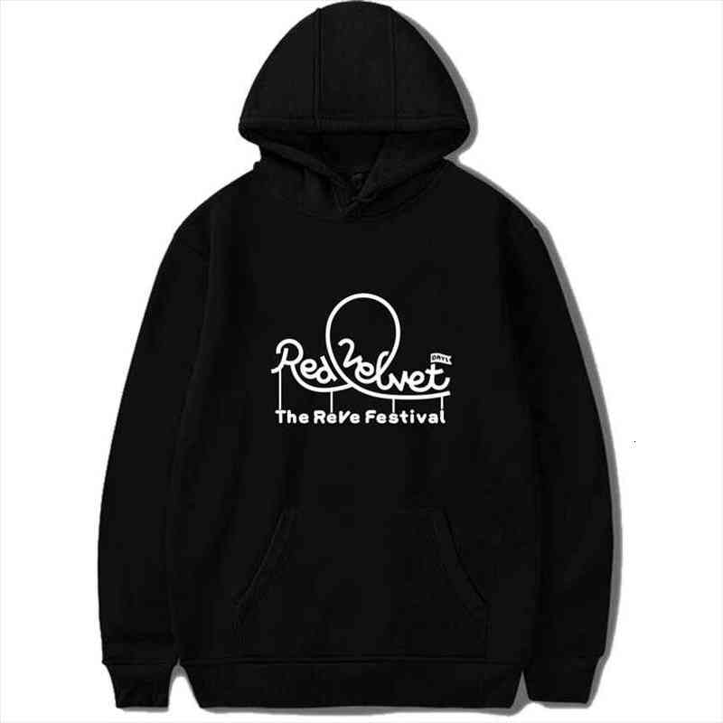Album de velours rouge The Reve Festival Kpop Casual Spring Sweatshirts Automne Sweatshirts Pull Hip Hop Tracksuit pg020