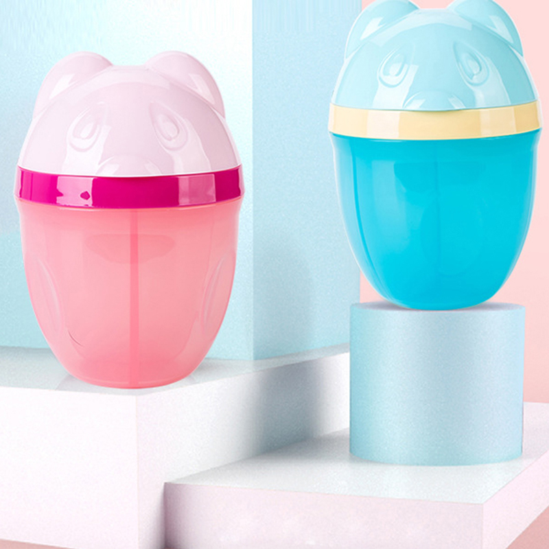 

3 Lattice Portable Food Storage Travel Boxes Baby Milk Powder Boxes Cartoon Formula Dispenser Resue Container Case