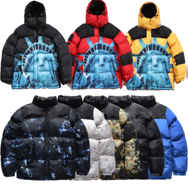 

2022 New Men Down Jacket Winter Coats ParKas Outwear Man's goose-Down The Face Embroidery Letters Snow mountain leopard Flame Statue of Liberty night Stalker Feather, Choose other styles