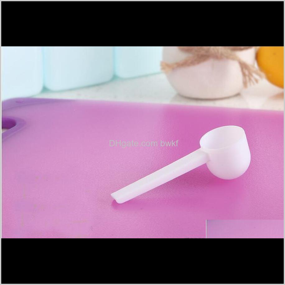 

Flatware Kitchen, Dining Bar Home & Gardenfashion Professional White Plastic 5 Gram 5G Scoops Spoons For Food Milk Washing Powder Medicine Me