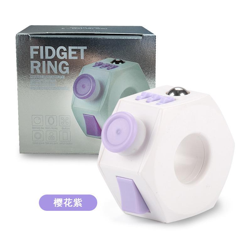 

Fidget Toy Finger Cube Ring Multifunctional Vent New Strange Creative Adult Children Decompression Gift