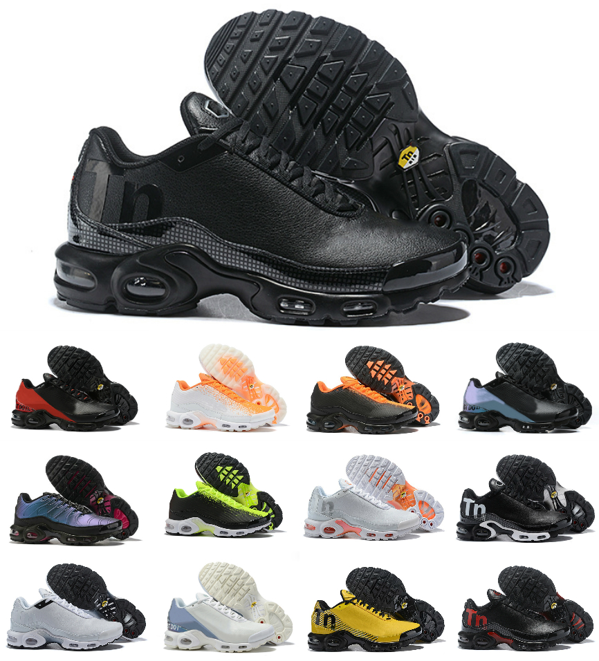 

2021 Mercurial Plus Tn Ultra SE Running Shoes Triple Black White Blue Breathable Mesh Sports High Quality Fashion Mens Tns Womens Trainers Outdoor Sneakers, Box