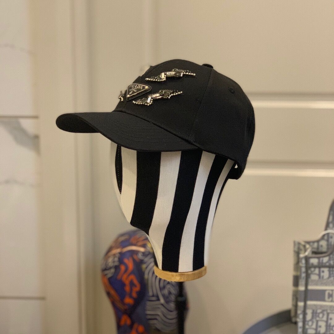 

2021 trendy men baseball cap black hip hop designers caps hats crystal beaded mens summer fashion designer cappelli firmati, Blue;gray