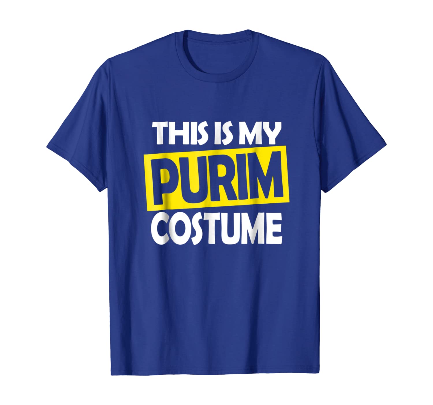 

this is my purim costume humorous jewish costume t shirt, White;black