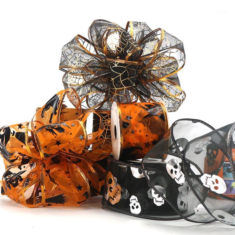 

Party Decoration 5 Yards Halloween Grosgrain Ribbon Printed For Wedding Christmas Diy Sewing Fabric