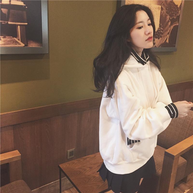 

hoodies Hoodies Women Hooded Simple All-match Turtleneck Warm Pockets Leisure Sweatshirts Womens Trend Soft Pullovers Chic Kawaii C, Regular1