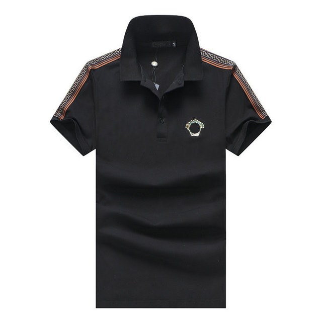 

2021 Fashion polos t-shirt men Casual t shirt Embroidered Medusa Cotton polo Shirt High street collar shirts -3XL#41, White