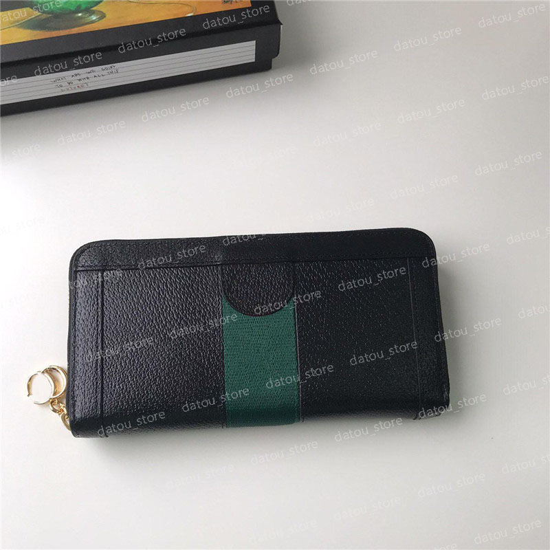 

Mens Luxurys Designers Wallet Women Fashion Long Zipper Card Holder Pochette Handbags Purses CardHolder Wallets Coin Purse 2021, Red;black