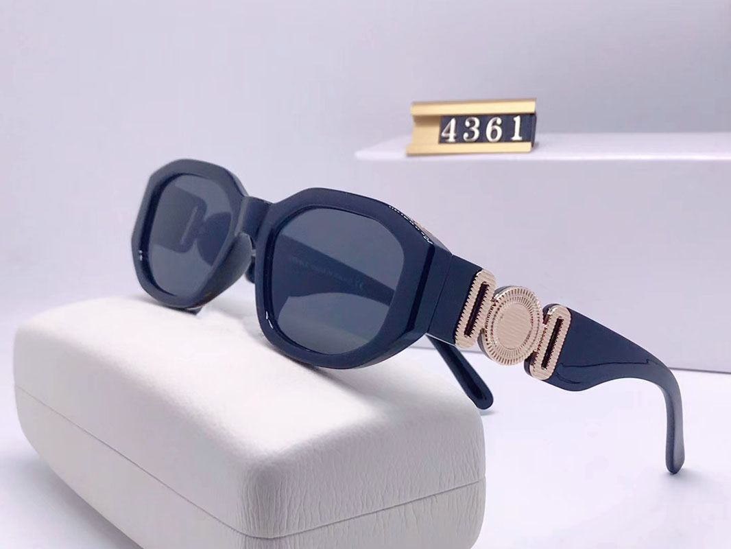 

2021HOT Luxury 4361 Designer Unisex Sunglasses For Mens Women Fashion Wrap Summer Style Frame Top Quality UV Glasses Protection Lens Come With Case, White;black